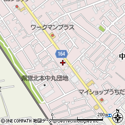 美容室モア中丸店周辺の地図