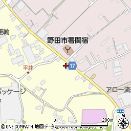 千葉県野田市平井329周辺の地図