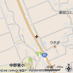 茨城県鹿嶋市荒野721周辺の地図
