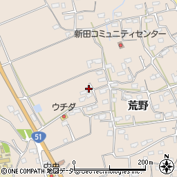 茨城県鹿嶋市荒野164周辺の地図