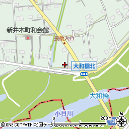 茨城県常総市新井木町250周辺の地図