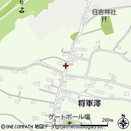 埼玉県比企郡嵐山町将軍澤69周辺の地図