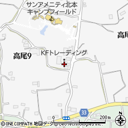 埼玉県北本市高尾9丁目161周辺の地図