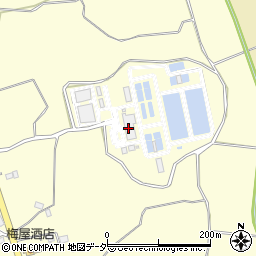 茨城県出先機関　企業局県・西水道事務所・水海道浄水場周辺の地図