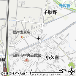 埼玉県白岡市小久喜1307-10周辺の地図