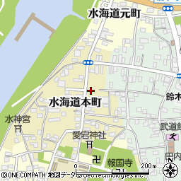 茨城県常総市水海道本町2619周辺の地図