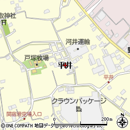 千葉県野田市平井188周辺の地図