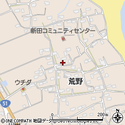 茨城県鹿嶋市荒野157-2周辺の地図