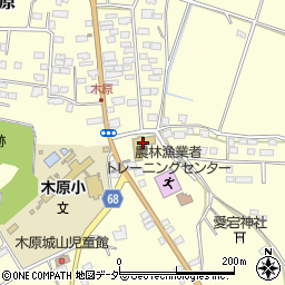 美浦村役場　木原保育所周辺の地図