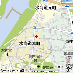 茨城県常総市水海道本町2618周辺の地図