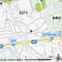 埼玉県北本市石戸1丁目205周辺の地図