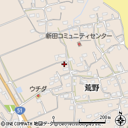 茨城県鹿嶋市荒野166-1周辺の地図