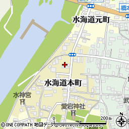 茨城県常総市水海道本町2609-1周辺の地図