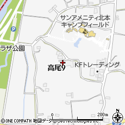 埼玉県北本市高尾9丁目120周辺の地図