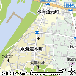 茨城県常総市水海道本町2612周辺の地図