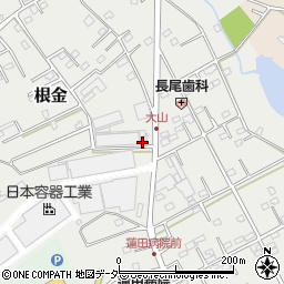 埼玉県蓮田市根金1691-7周辺の地図
