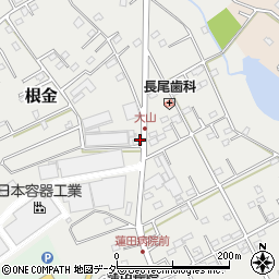 埼玉県蓮田市根金1691-3周辺の地図