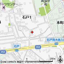 埼玉県北本市石戸1丁目207周辺の地図