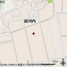 埼玉県吉見町（比企郡）前河内周辺の地図