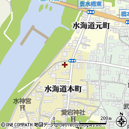 茨城県常総市水海道本町2611周辺の地図