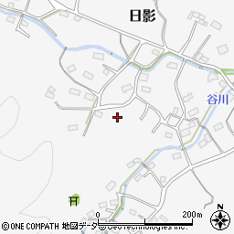 埼玉県比企郡ときがわ町日影周辺の地図