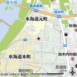茨城県常総市水海道栄町3435-1周辺の地図