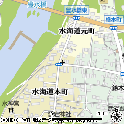 茨城県常総市水海道本町3443周辺の地図