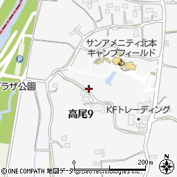 埼玉県北本市高尾9丁目145周辺の地図