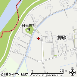 茨城県つくばみらい市押砂23周辺の地図