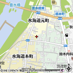 茨城県常総市水海道本町3439-2周辺の地図