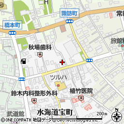 筑波銀行水海道支店 ＡＴＭ周辺の地図