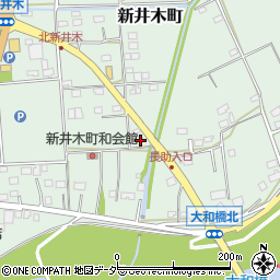 茨城県常総市新井木町222周辺の地図