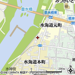 茨城県常総市水海道本町3447周辺の地図