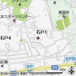 埼玉県北本市石戸1丁目121周辺の地図