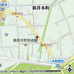 茨城県常総市新井木町226周辺の地図