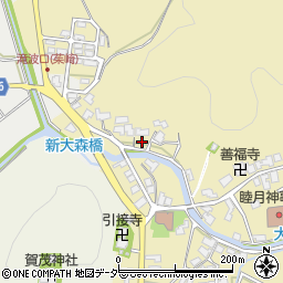 福井県福井市大森町周辺の地図