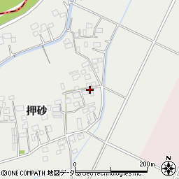 茨城県つくばみらい市押砂119-2周辺の地図