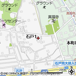 埼玉県北本市石戸1丁目145周辺の地図