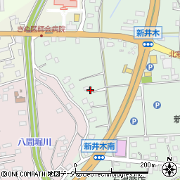 茨城県常総市新井木町28周辺の地図