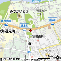 茨城県常総市水海道橋本町3351-6周辺の地図