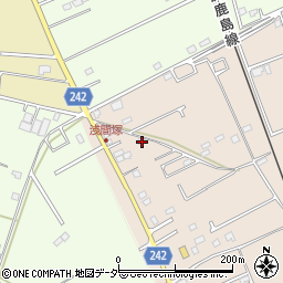 茨城県鹿嶋市荒野1489-5周辺の地図