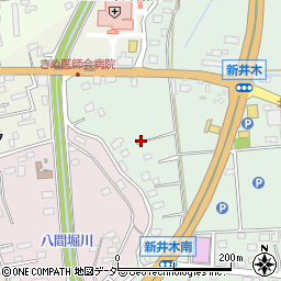 茨城県常総市新井木町23周辺の地図