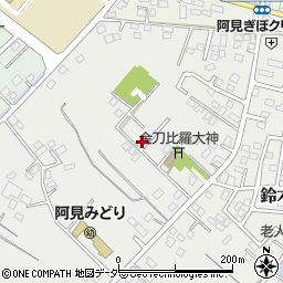 茨城県稲敷郡阿見町鈴木周辺の地図