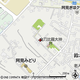 茨城県阿見町（稲敷郡）鈴木周辺の地図