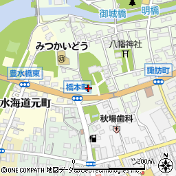 茨城県常総市水海道橋本町3351-3周辺の地図