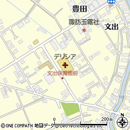 デリシア諏訪豊田店周辺の地図