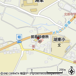 市立湖東地区公民館周辺の地図