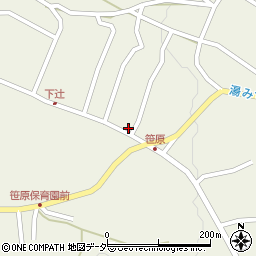 長野県茅野市湖東笹原1125-1周辺の地図