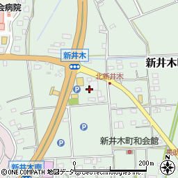 茨城県常総市新井木町92周辺の地図