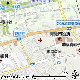 茨城県常総市水海道諏訪町3349周辺の地図